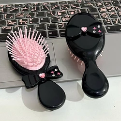 Mini Portable Small Massage Untangling Hair Brush Cute Cartoon Air Cushion Anti-screw Hair Brush Comb For Girls Things Care Tool