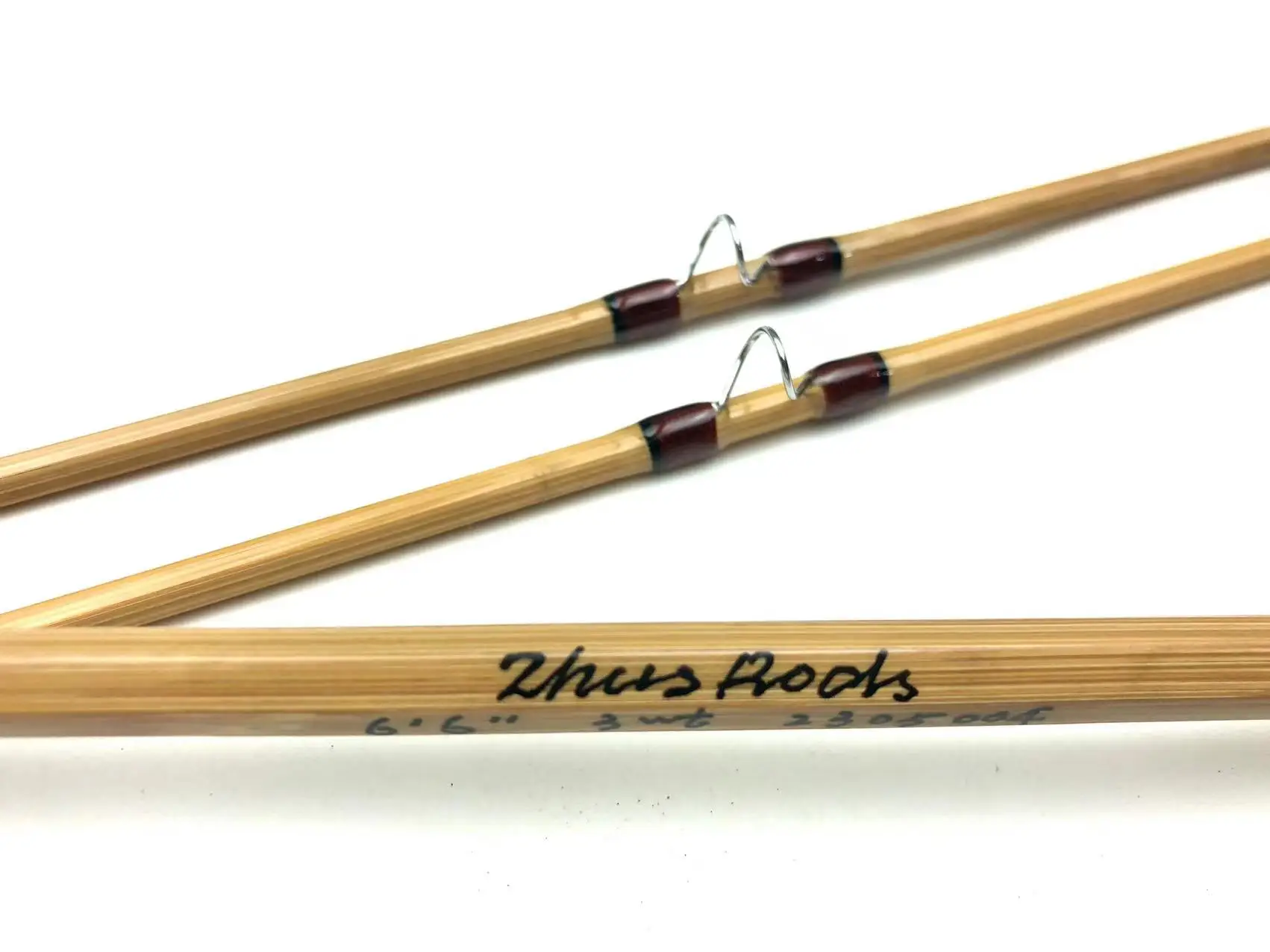 Imagem -03 - Zhusrods-hand Made Bamboo Fly Rods 2-seções 2dica o Preço Normal é 197 Apenas o Preço Especial é 157 60 76 Seções