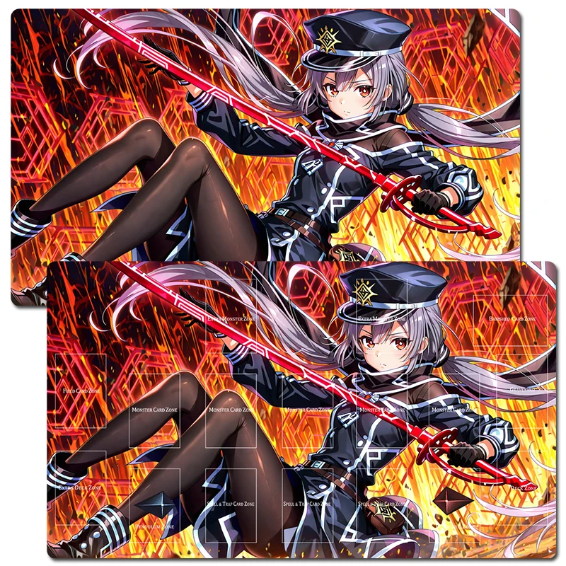 

YuGiOh Sky Striker Ace - Roze TCG CCG Playmat Коврик для торговых карточных игр Настольный игровой коврик Коврик для мыши Коврик для мыши Бесплатная сумка