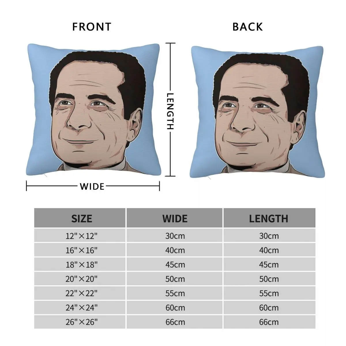 Adrian Monk Tony Shalhoub Square Pillowcase Polyester Linen Velvet Pattern Zip Decor Home Cushion Cover