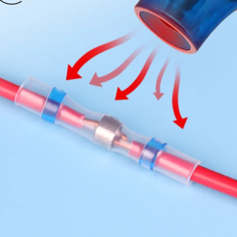 Solder Seal Wire Connectors Heat Shrink Insulated Electrical Cable Terminals Waterproof Butt Splice Wire Connector Kit