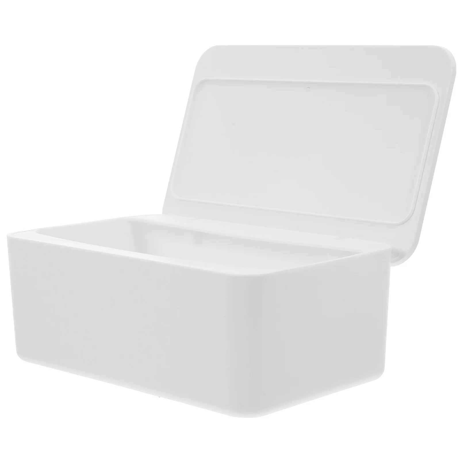 

Wet Tissue Storage Box Wipes Dispenser Large Capacity Waterproof Dustproof Easy Extract White Plastic Container for Home Office
