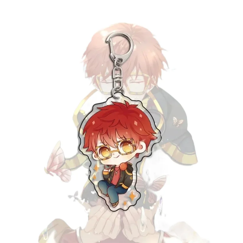 الصوفي رسالة أنيمي لعبة المفاتيح Jumin Saeran Yoosung Zenny 707 Q نسخة أرقام كيرينغ حقيبة قلادة مفتاح سلسلة أصدقاء هدية