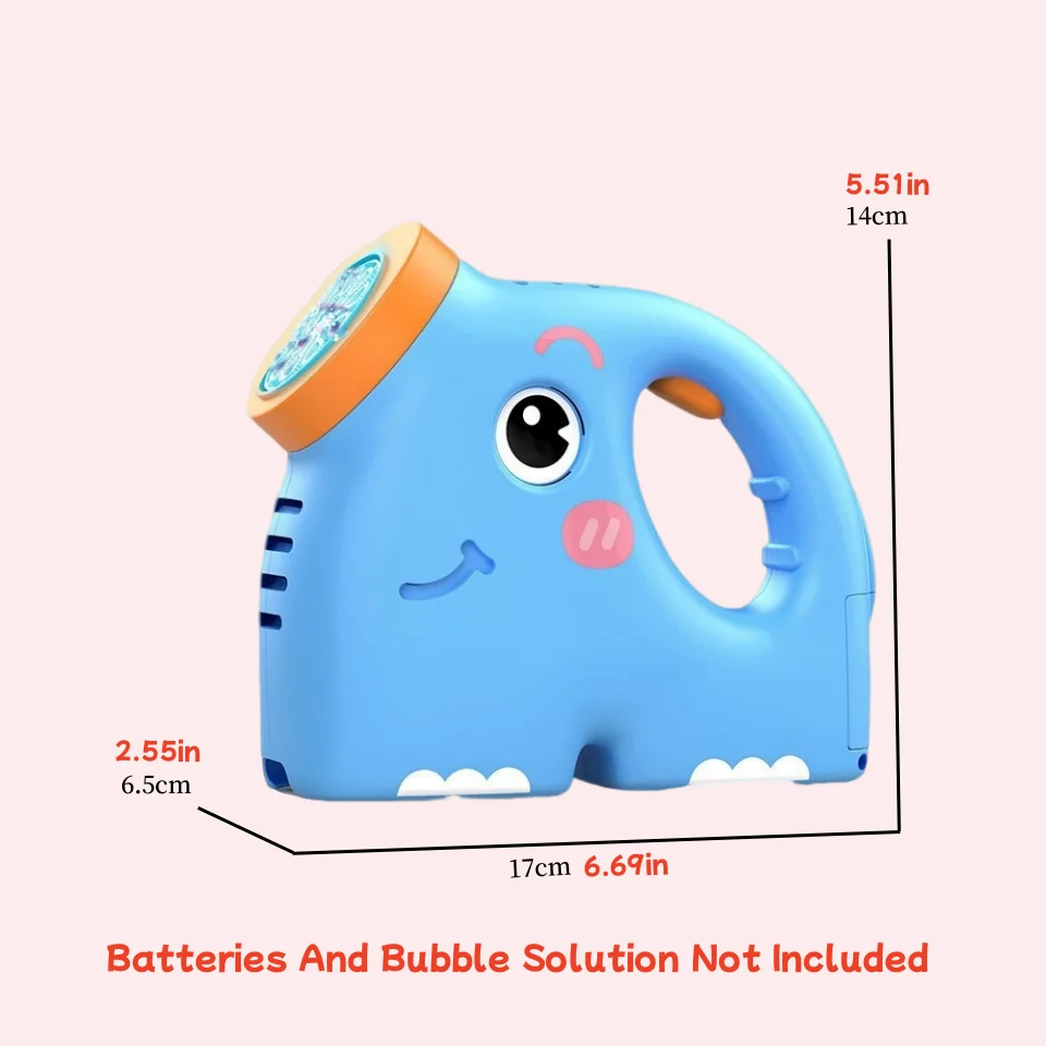 Automatische bellenblazer, idee voor verjaardagen, Valentijnsdag, huwelijksspelcadeaus - batterijen en bellenoplossing niet inbegrepen.