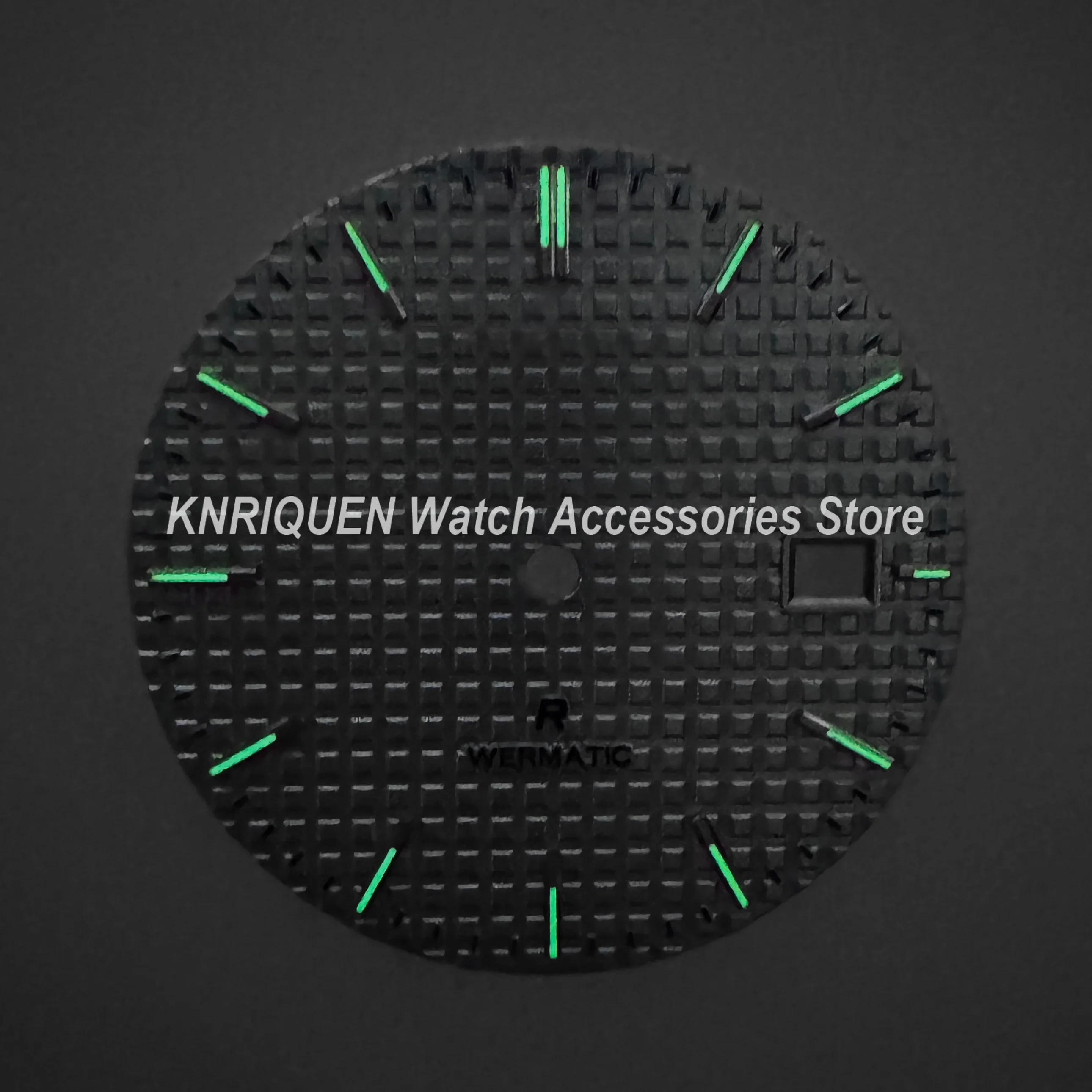 31.8mm S Logo Dial Fit NH35/NH36 Japan Movement Green Luminous New Oak Watch Modification Accessories