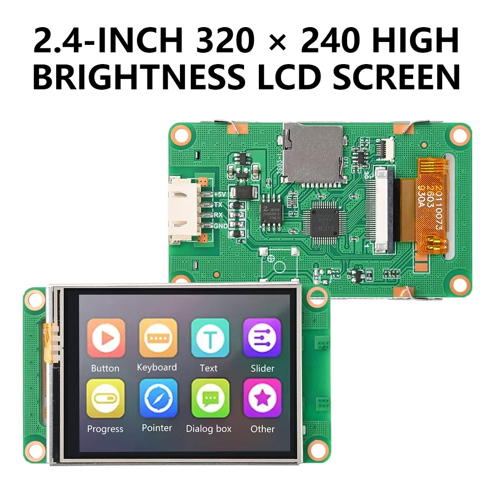 2,4-Zoll 320x240 Smart-LCD-Bildschirm-Displaymodul, ultradünn, SPI-Schnittstelle, Touch-Funktion, abgerundete Ecken für Elektronik – Detail 13