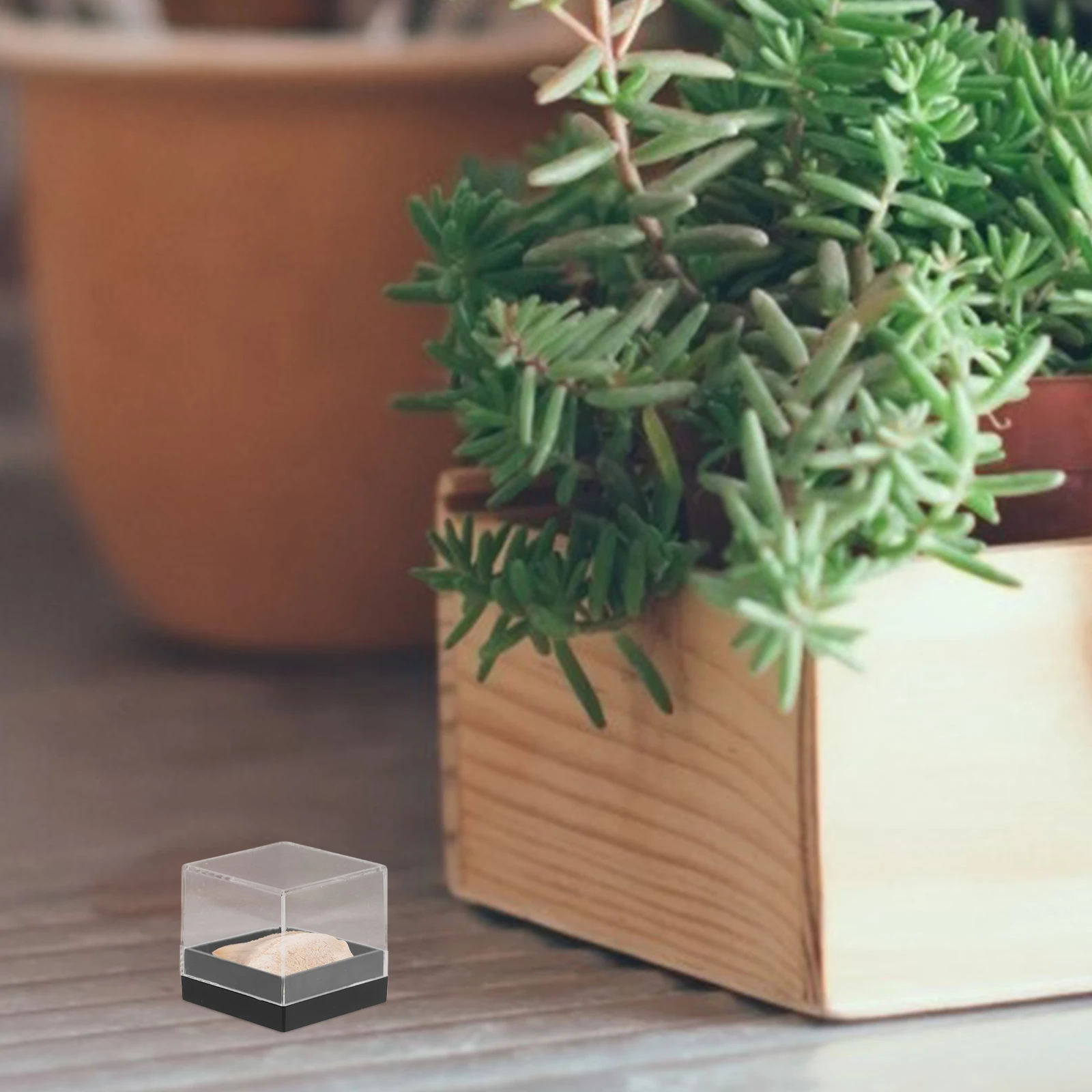 

Миниатюрная минеральная коробка для образцов, витрина, каменная акриловая витрина для хранения ювелирных изделий