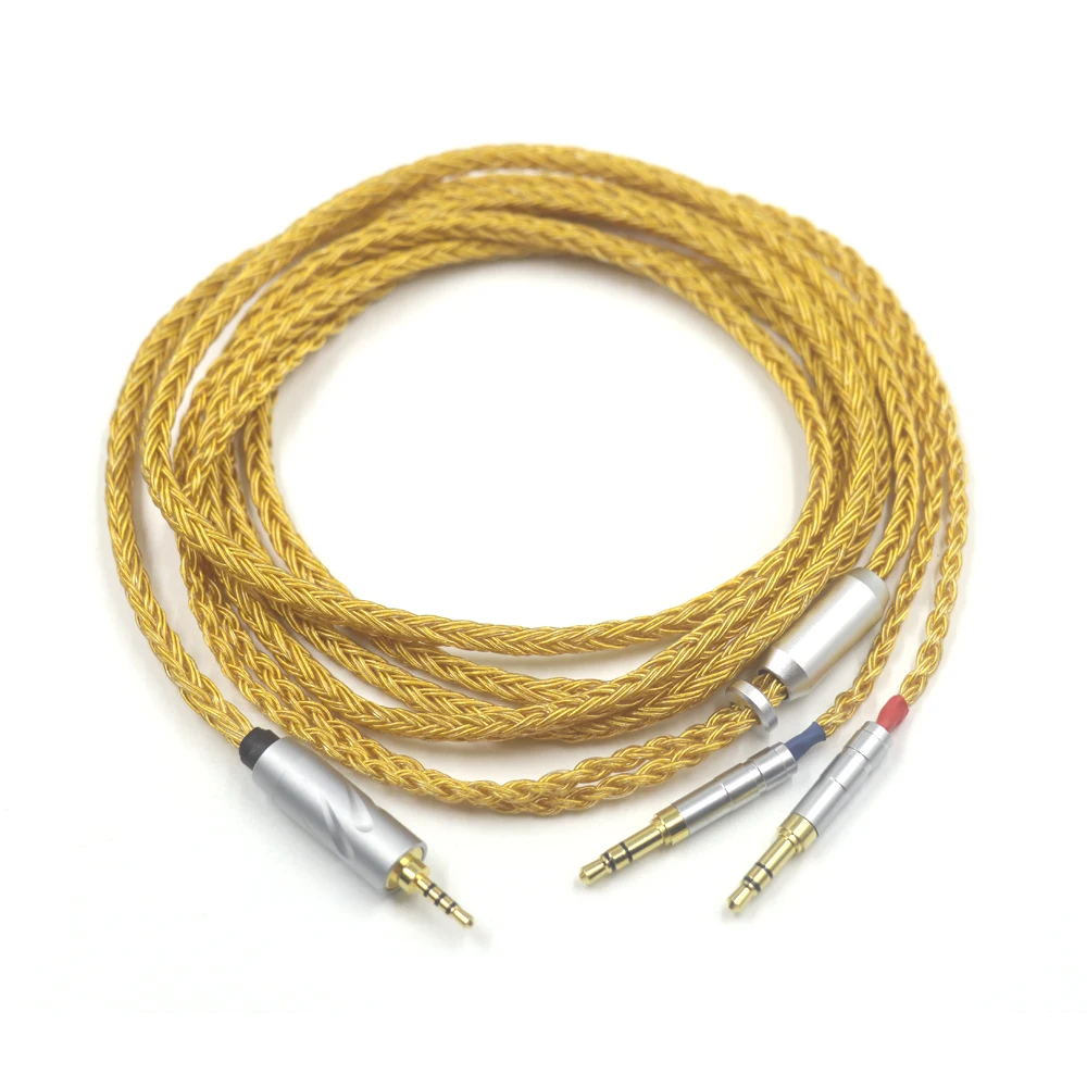 

16 Core 99% Gold Plated Headphone Balanced XLR 2.5 4.4 Upgrade Cable for Hifiman SUNDARA SUSVARA Ananda Arya HE4XX D7200 D9200