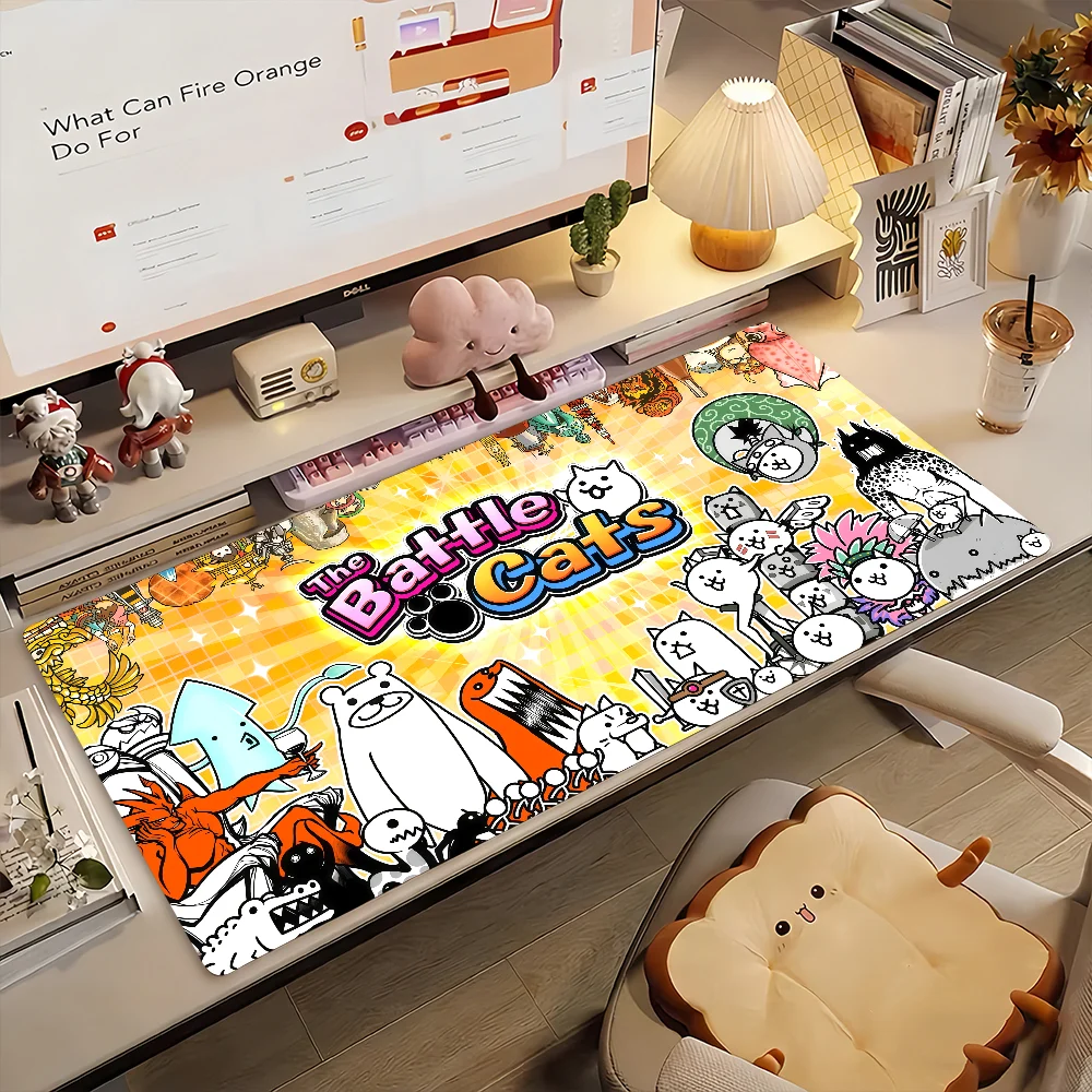 Game The B-Battle C-Cats Mouse Pad Non-slip Rubber Computer Mat Gamer Balance Decoracion Deskmat Laptop Office Large
