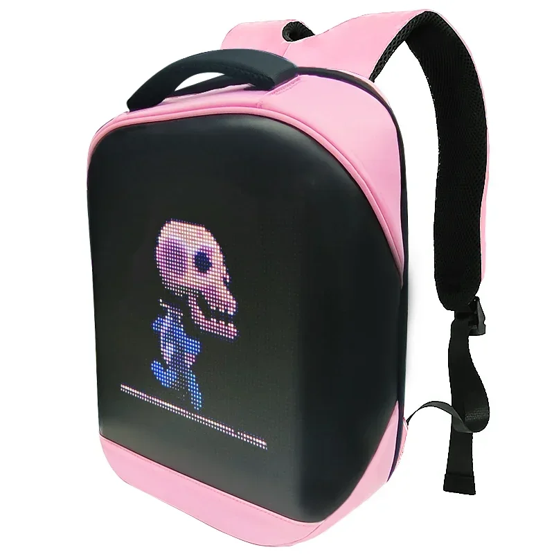 

Led Display Laptop Backpack Magic Smart Walking Billboard APP Control LED Display DIY Bag Portable Shoulder Travel Backpack