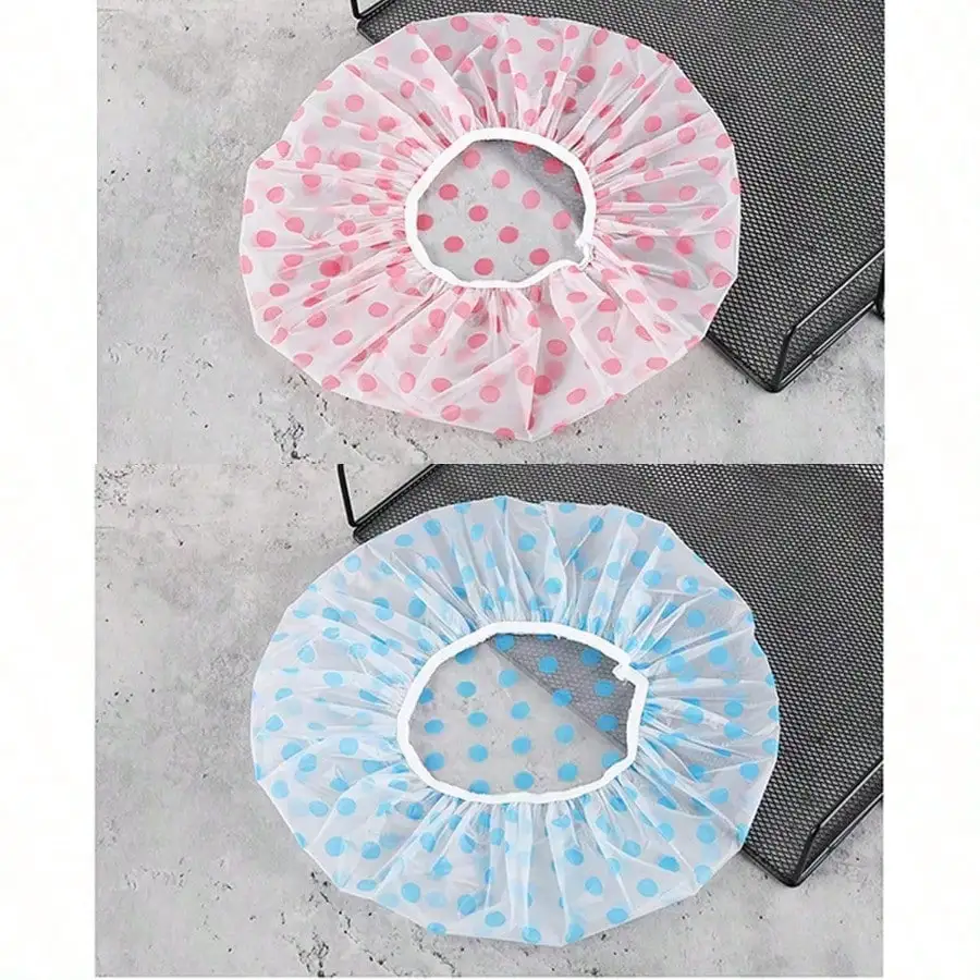 Cuffia per doccia riutilizzabile, cuffia per doccia spa in plastica, cuffia per doccia impermeabile per bagno, adatta per bagno, spa