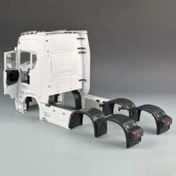 Plastic Cabin 770S with Mudflaps for 1/14 Scale RC Tractor Truck Remote Control Car Model Unpainted Unassembled Toy Accessories