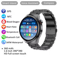 For Realme Narzo 50A Lenovo S5 Pr Men Watches AMOLED HD Screen Bluetooth Call GPS NFC Heart Rate IP68 Waterproof SmartWatch 2024