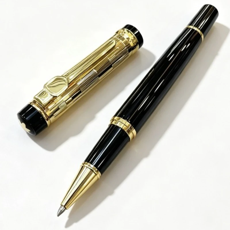 Wihte Silver Mon-mb Ballpoint Pens Black 0.7mm M  B Pen Core Collection Practice Fountain Pen Ink Daily Writing Geman Stationery