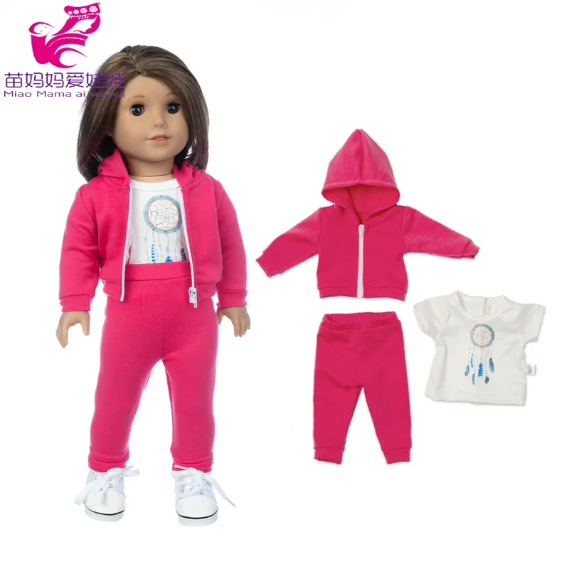 43cm Baby Doll Clothes Green Coat 18 Inch American OG Girl Doll Outfit Hoodie Jacket Toys Wear Girl's Gifts