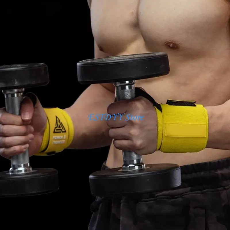 

G6DE Breathable Polyester Wrist Brace for Heavy Lifting Offer Injury Prevention Stability Adjustable Strap Comfortable Wear