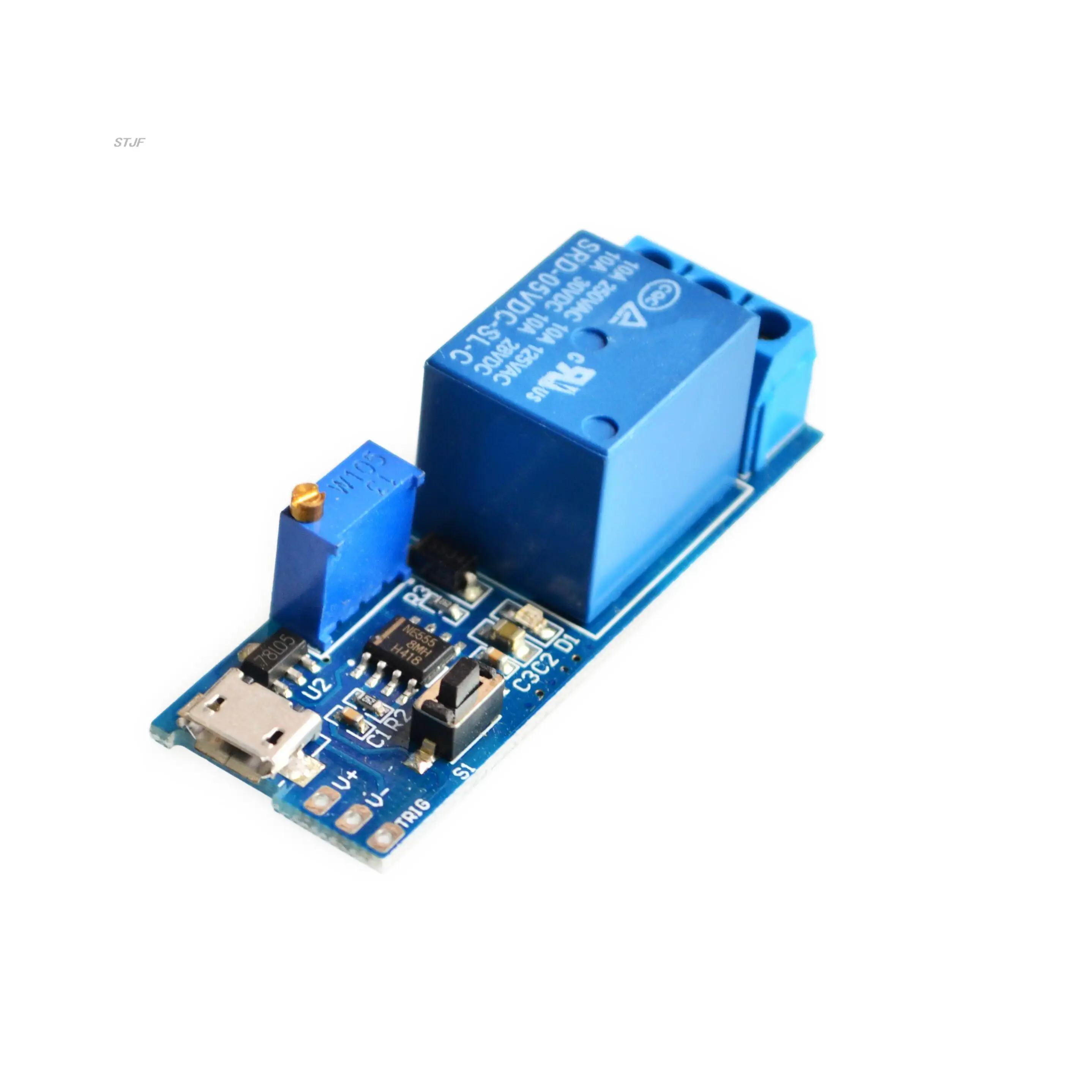 Smart Electronics 5V-30V Micro USB Power Adjustable Delay Relay Timer Control Module Trigger Delay Switch