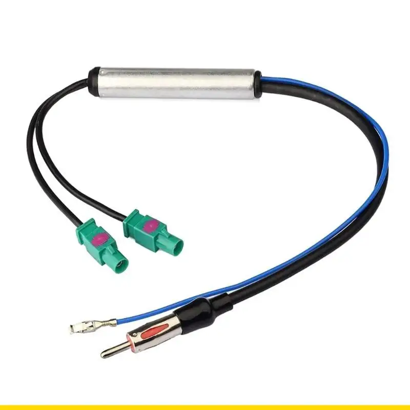 SZCH Vehicle Radio Stereo Antenna Dual Fakra to 1Din Aerial Antenna Adapter for VW