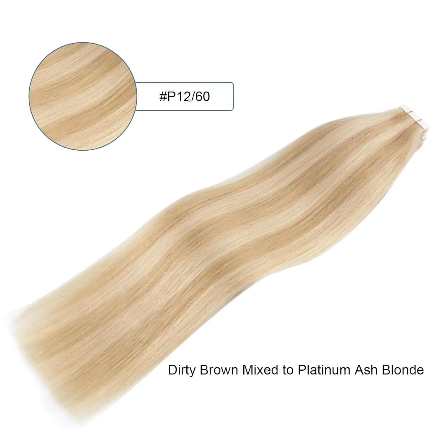 #8/613 Markeren Blonde Bot Rechte Tape In Menselijke Hair Extensions 100% Human Hair Extensions Huid Inslag Kleeflijm Voor Salon