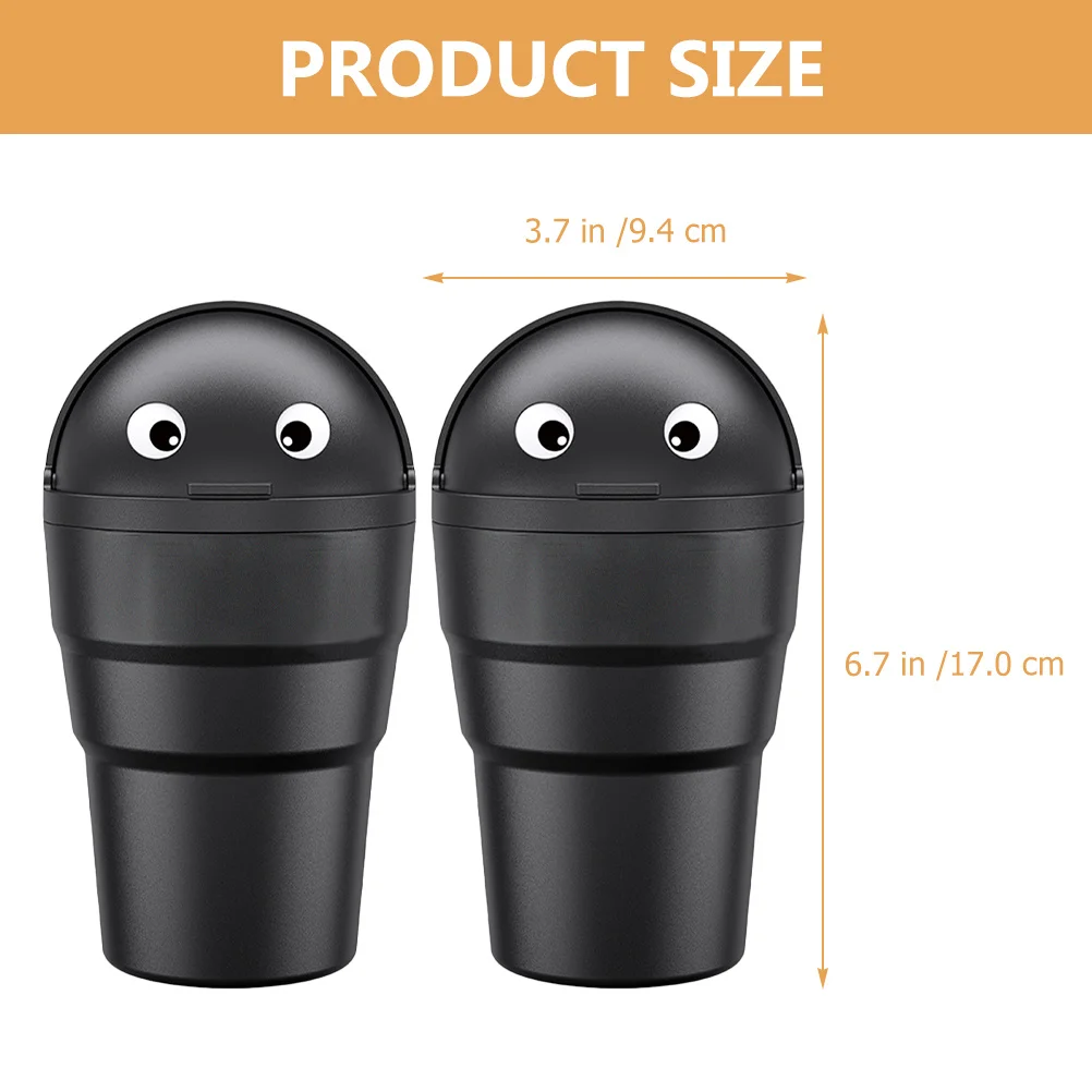 2 قطعة سلة مهملات السيارة صغيرة صغيرة السيارات سلة المهملات حامل الكأس الحاويات لسيارة شاحنة تخييم باب منظمة التخزين