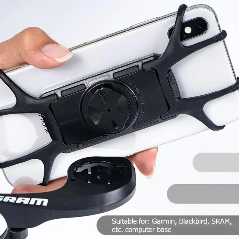 Voor Sram Garmin Bike Siliconen Telefoonhouder Computerbeugel Accessoires Telefoon Mount Case Motorfiets Schokbestendige Houder