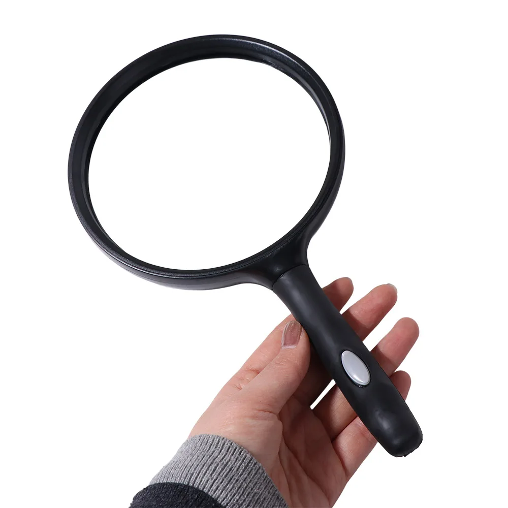 3X HD Handheld Magnifier Large Lens Provide Close View Reading Magnifier Multipurpose 130 Mm Microscope Lens Tiny Objects