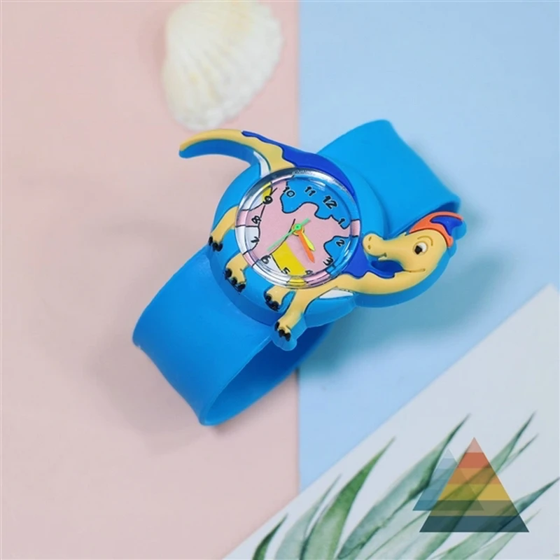 50pcs/lot Cartoon Dinosaur Children Toys Watch For Boys Girls Birthday Gift Kids Quartz Watch Baby Kindergarten Party Gift