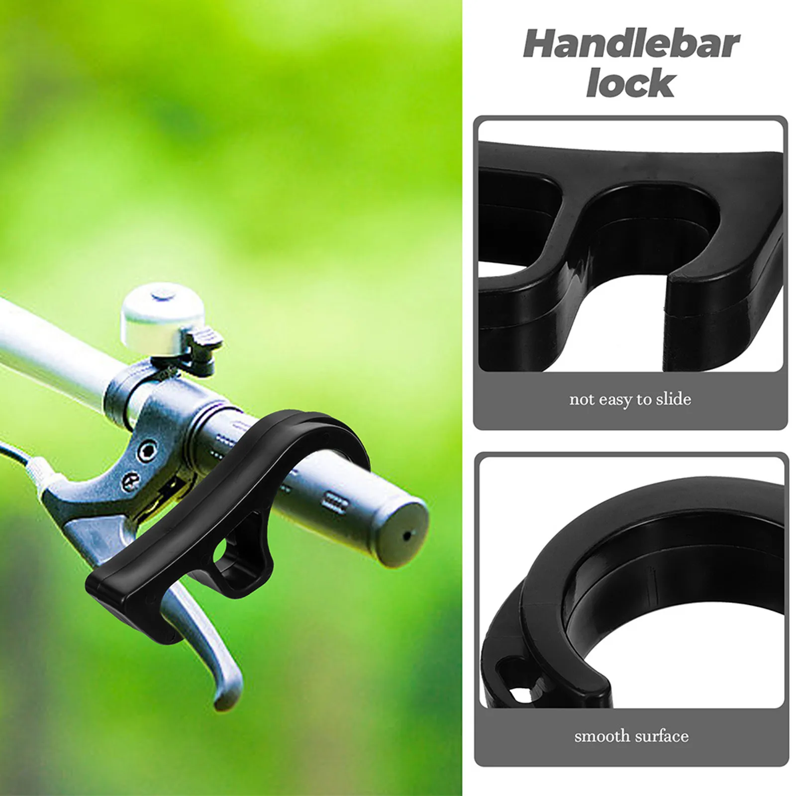 

2Pcs Motorcycle Brake Lever Hook Heavy-Duty Handlebar Lock for Mountain Bike Motorbike Safety Parking Secure Grip Sturdy Plastic