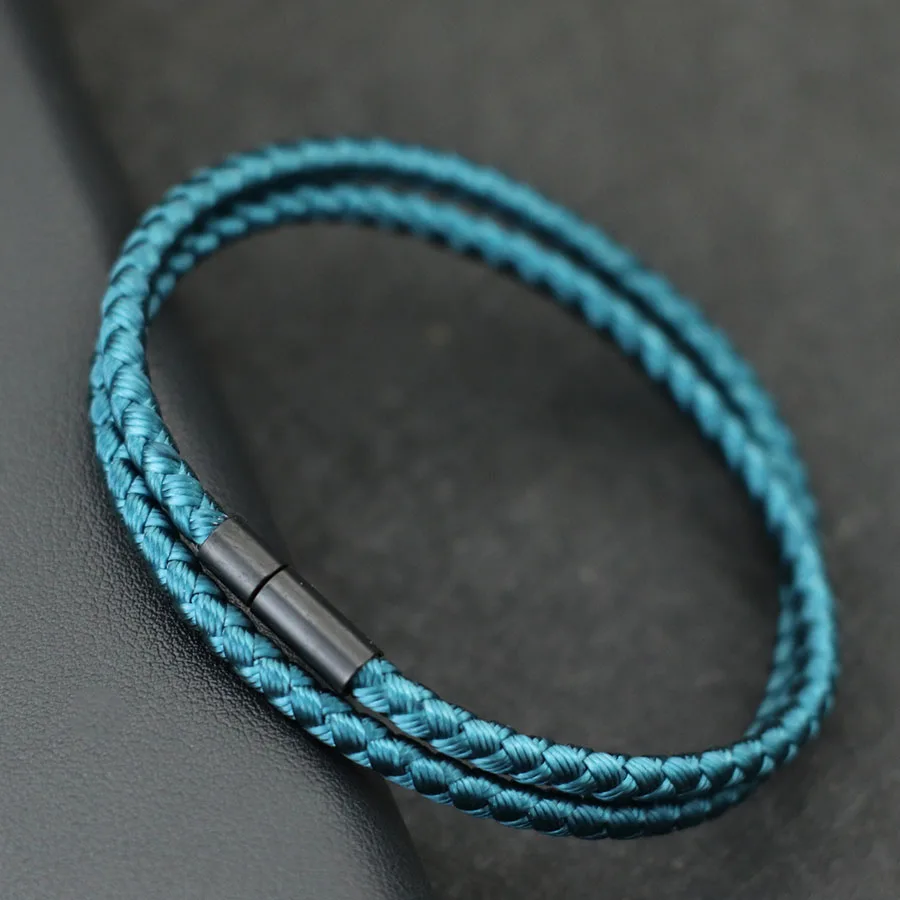 Geflochtenes Kielseil-Armband für Männer, personalisiertes magnetisches geflochtenes Modell, doppellagiges nautisches Armband, Geschenke für Ihn, Pulseria