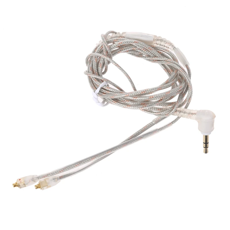 Fio banhado a ouro para fone de ouvido, HIFI, cabo original para Shure -SE215, 535, 846, cabo de fixação para fones de ouvido, novo