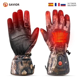 Snow deer-luvas aquecidas impermeáveis e à prova de vento para homens e mulheres, mão mais quente, com bateria, melhor para o inverno