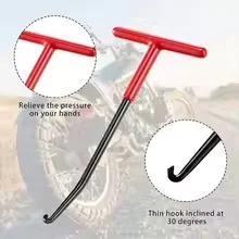 1pc Motorcycle Exhaust Spring Hook Universal T Shaped Handle Exhaust Pipe Spring Puller Installer Hooks Removal Repair Tool