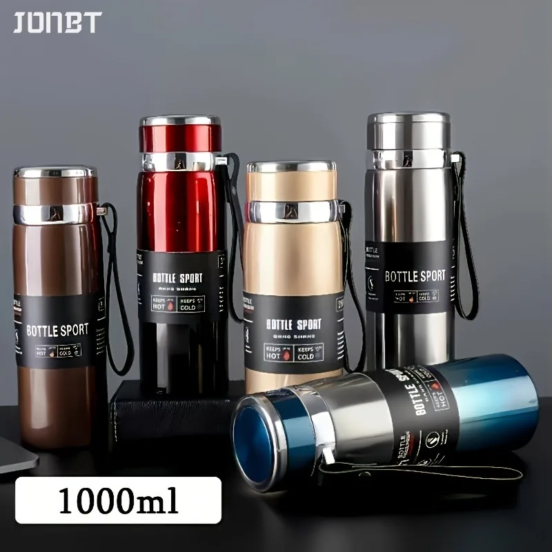 

800ML/1000ML 316 Stainless Steel Thermal Bottles Vacuum Insulated Cup Car Outdoor Camping Fitness Large Capacity Sports Kettle