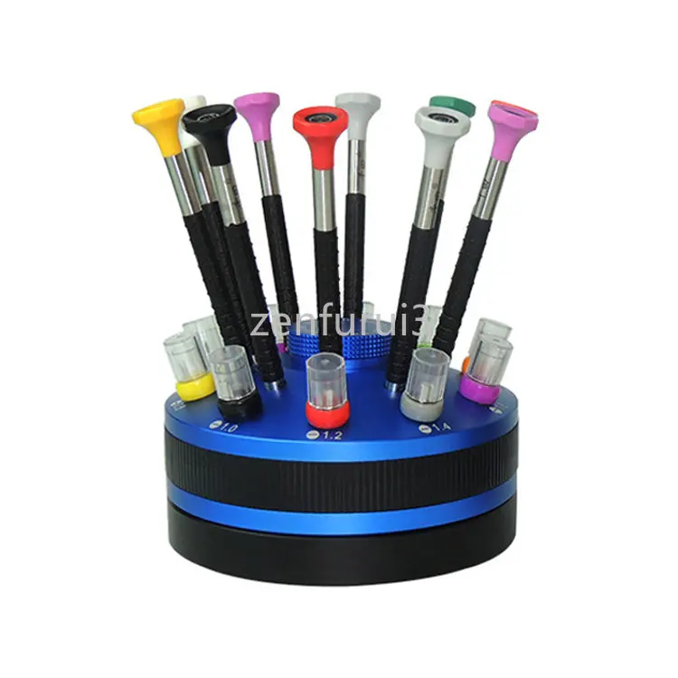 10 In 1 Rotating Stand Repairing Screwdrivers Set for Watch New Design Watch Screwdriver