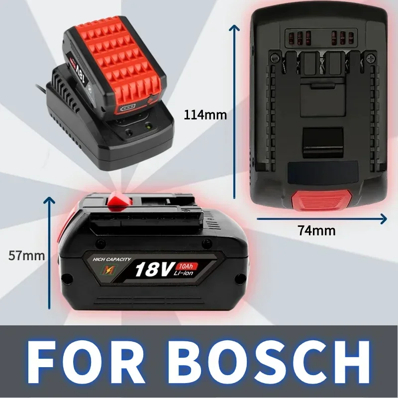 High-Performance For BOSCH 18V 6.0Ah LITHIUM-ION BATTERY GBA 18v 4.0/5.0 Ah Professional GBA GSR GSB BAT609 Rechargeable Battery