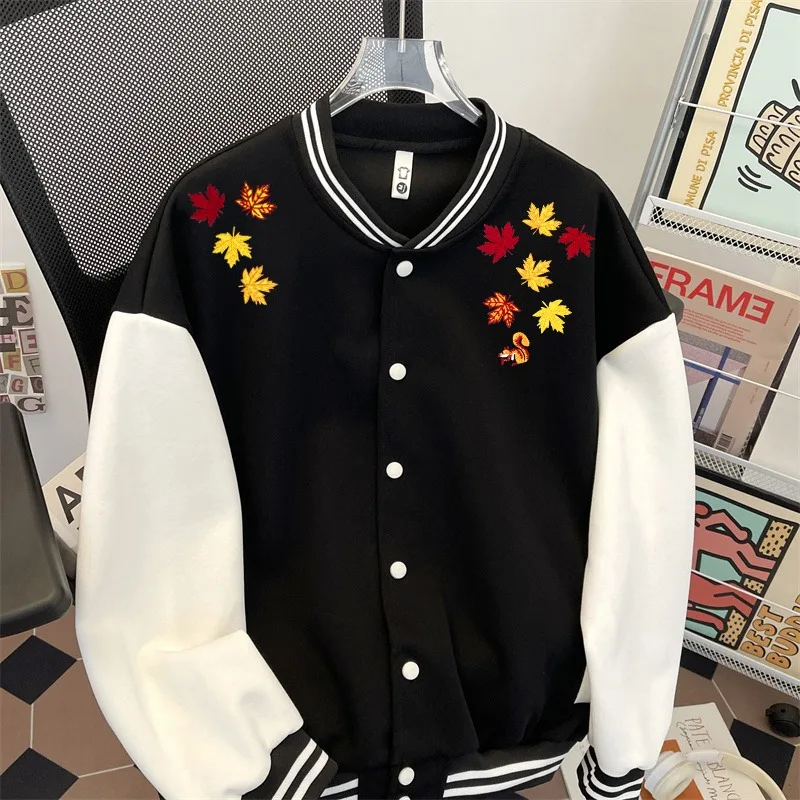 Men Women High-quality American-style Baseball Jackets Embroidered Graphic Casual Jackets Autumn Outdoor Sports Tops and Coats
