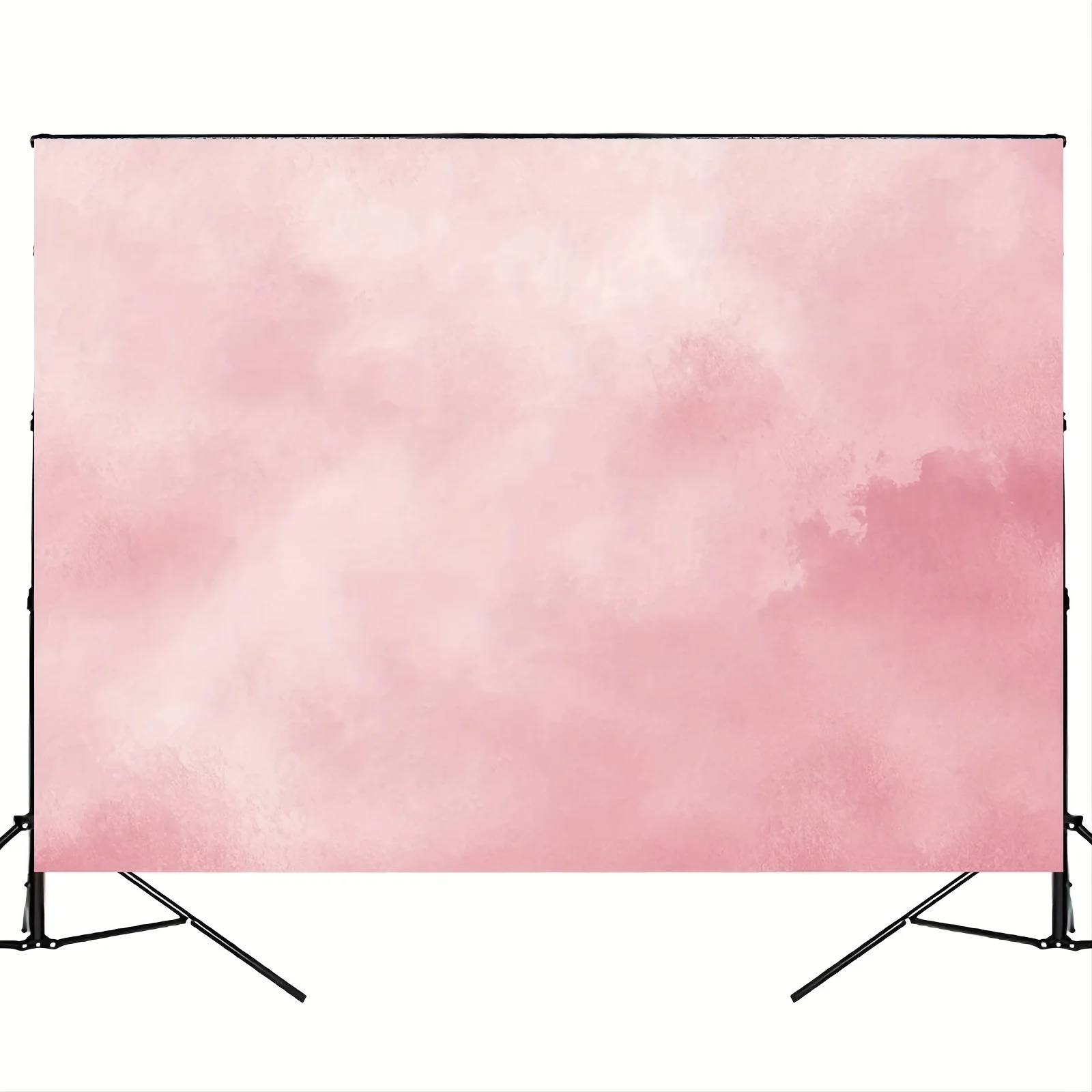 Ein flaches 2D-Aquarell-Polyester-Hintergrundtuch mit pastellfarbenem Design, geeignet für Hochzeiten, Geburtstage und Fotografie – Detail 5