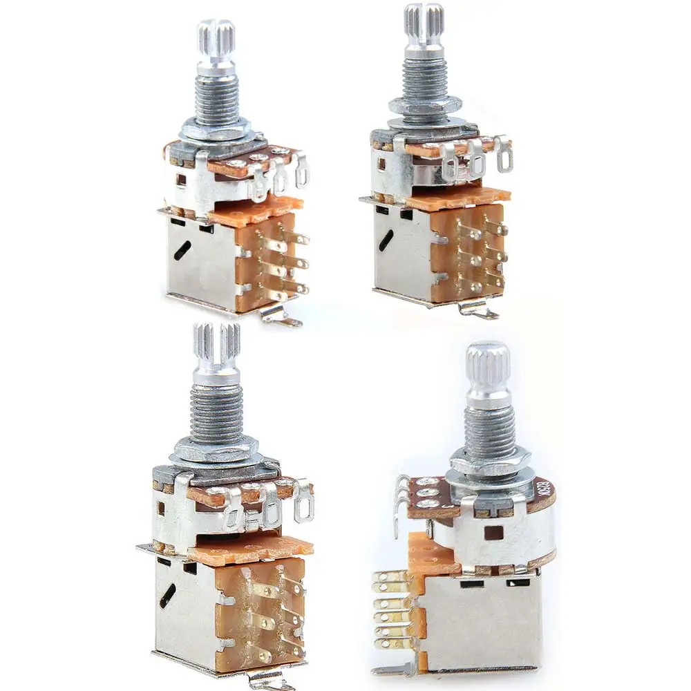 Professional Guitar Tone Control Potentiometer 18mm Shaft Guitar Push Pull Control Pots Replacement Practical Guitar Accessories