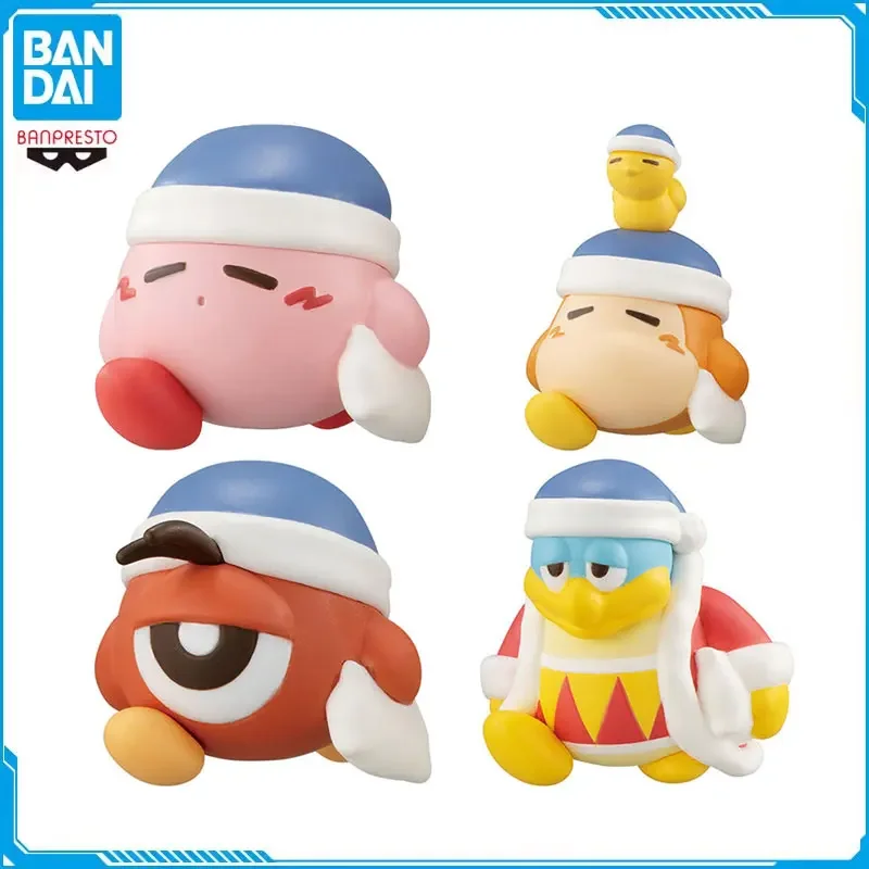 Bandai Original Kirby Gashapon Toys PUPUPU Friends Waddle Dee King Dedede Waddle Doo Action Figure Capsule Toys Kids Gift