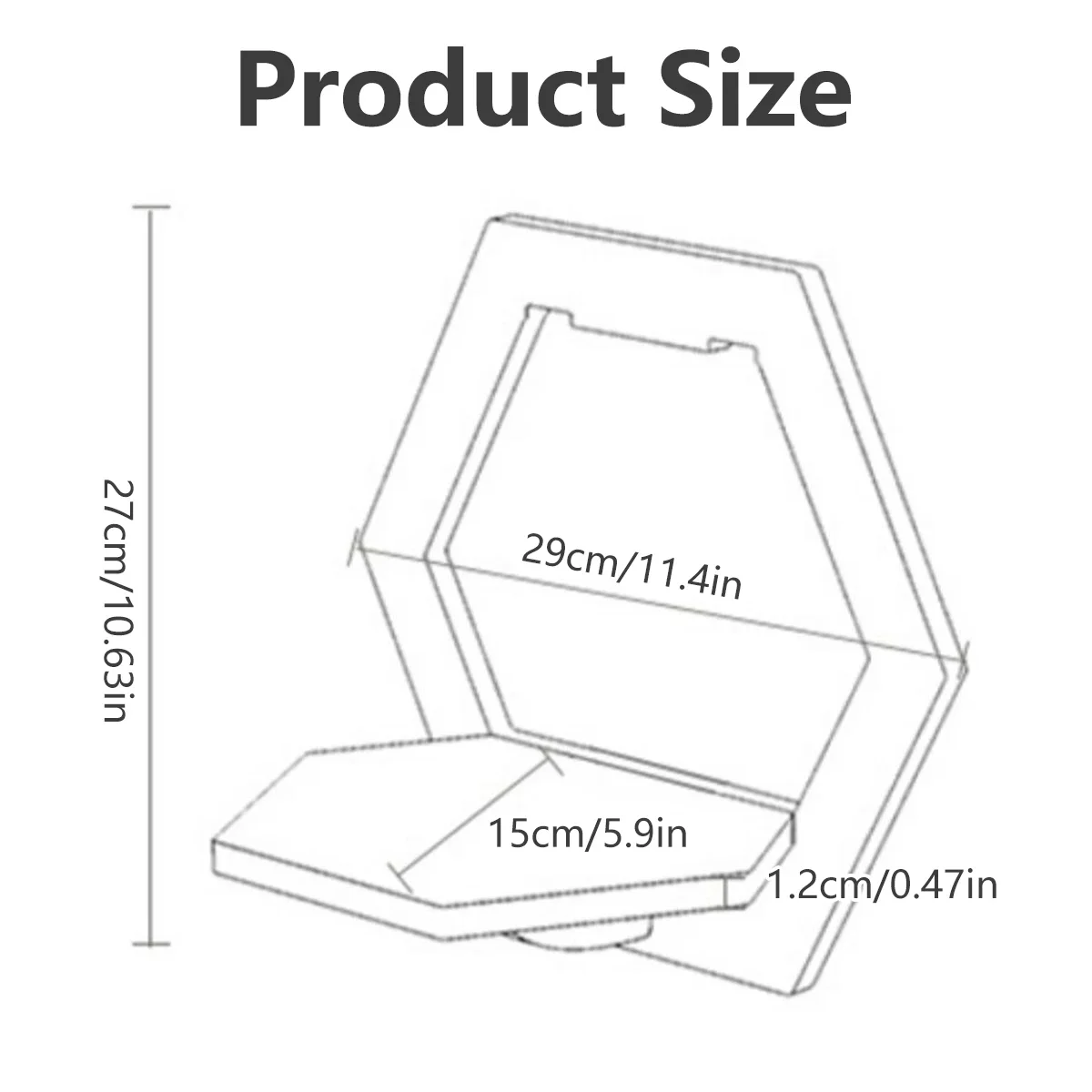 3Pcs Hexagon Wall Shelf Punch Free Bedside Wall Display Stand Wall Mounted Organizer Flower Pot Holder Tv Background Home Decor