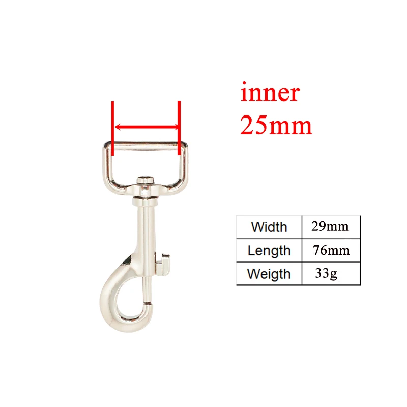 1pc DIY Dog leash manufacturer environmental 15,20,25,30mm durable swivel lobster clasps hardware Dog clip Hook buckle