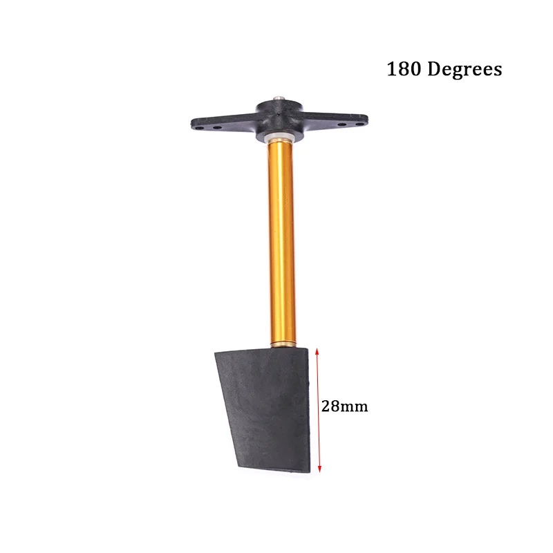 Hochwertiges Nylon-Lenkruder, Kunststoffruder für RC-Boote, Höhe 28 mm/36 mm/44 mm/52 mm, 90 Grad oder 180 Grad oder Einzelarm