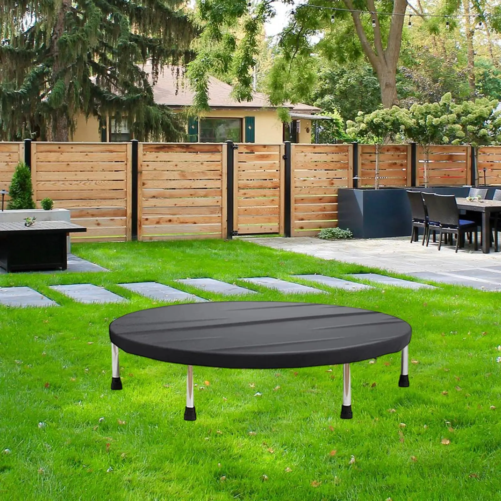 

Защитный чехол для уличного батута, черный, водонепроницаемый, из ткани Оксфорд, солнцезащитный, для домашнего батута