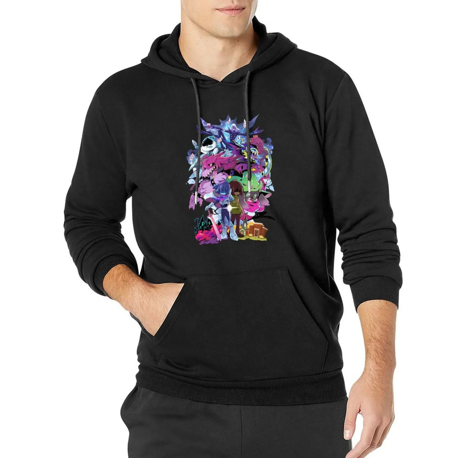

Deltarune - Adventure Pullover Hoodie mens clothing winter clothes men's oversize hoodie