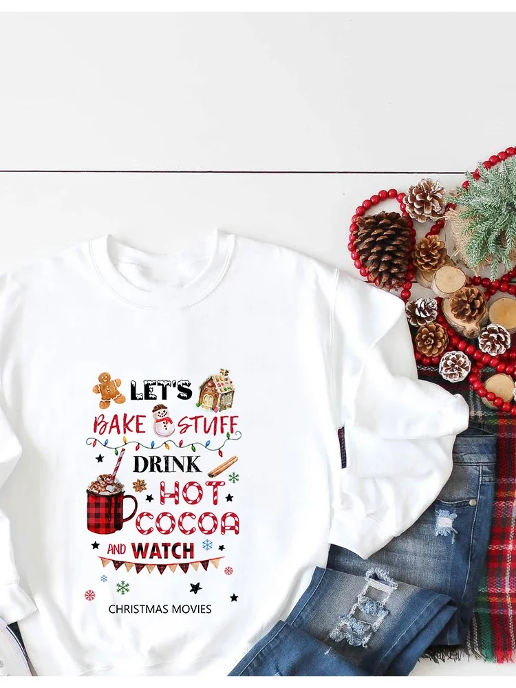 Plaid Christmas Truck Merry Christmas Pullovers Womens Christmas Clothes Xmas Hoodies Casual Long Sleeve