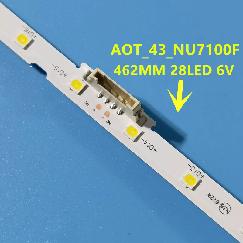 2 PCS/lot LED backlight strip for Samsung UN43NU7100 UE43NU7100U AOT_43_NU7100F UE43NU7120U UE43NU7170U BN96-45954A UE43NU7100