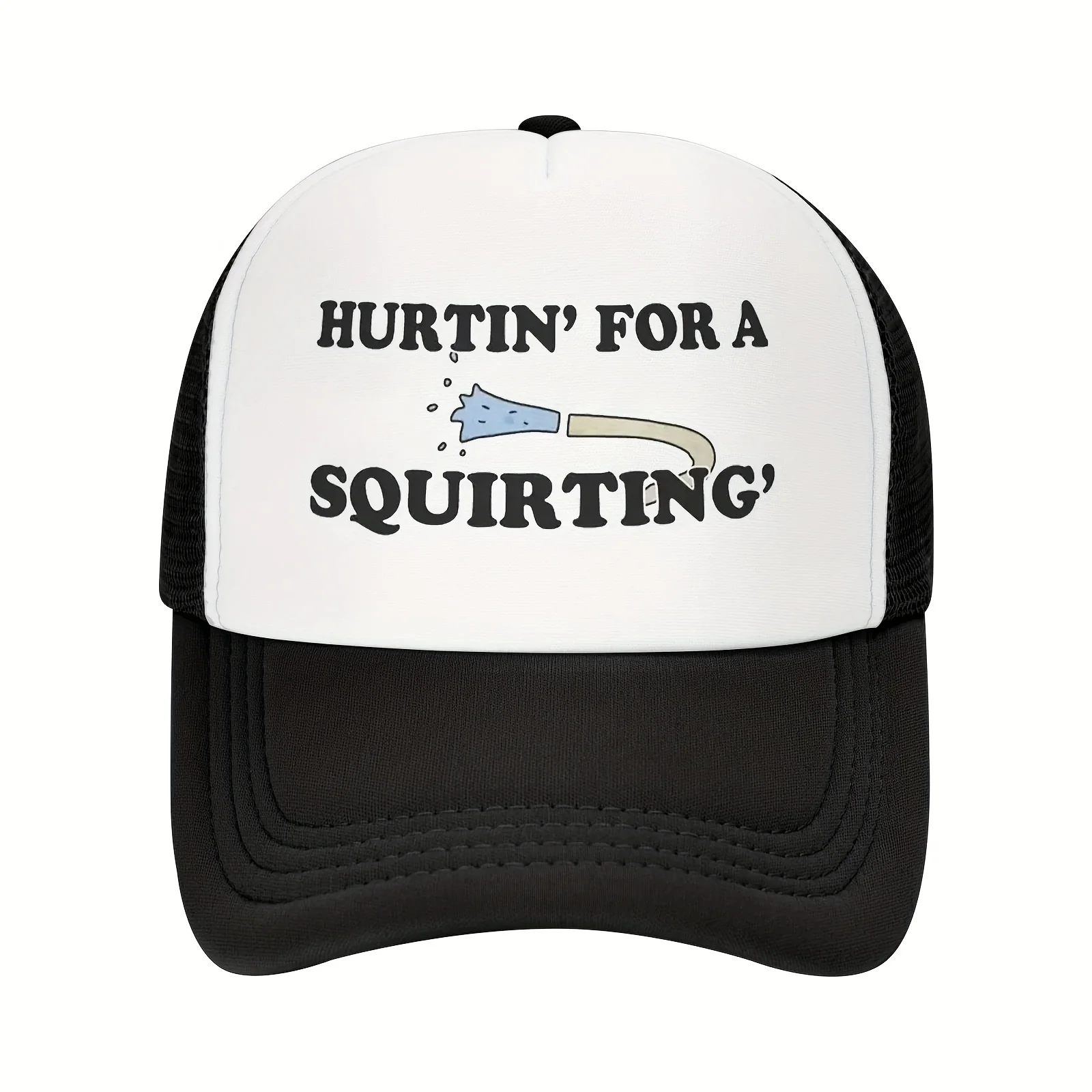 

[Lightweight Baseball Cap] Lightweight Breathable Mesh Baseball Cap | Funny "HURTIN' for a Squirting" Design, Adjustable