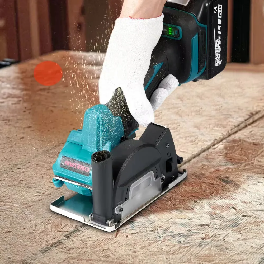 ONEVAN 76MM Brushless Electric Angle Grinder Electric Circular Saw Cutting Machine Power Tool For Makita 18V Battery Pin