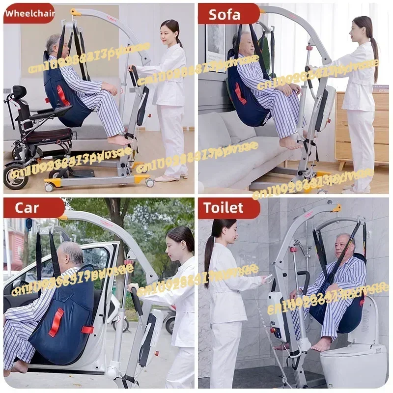 In Stock Electric Patient Lift Toilet Transfer Chair Patient Hoyer Lifting Aids from Bed to Chair for Elderly Disabled Care