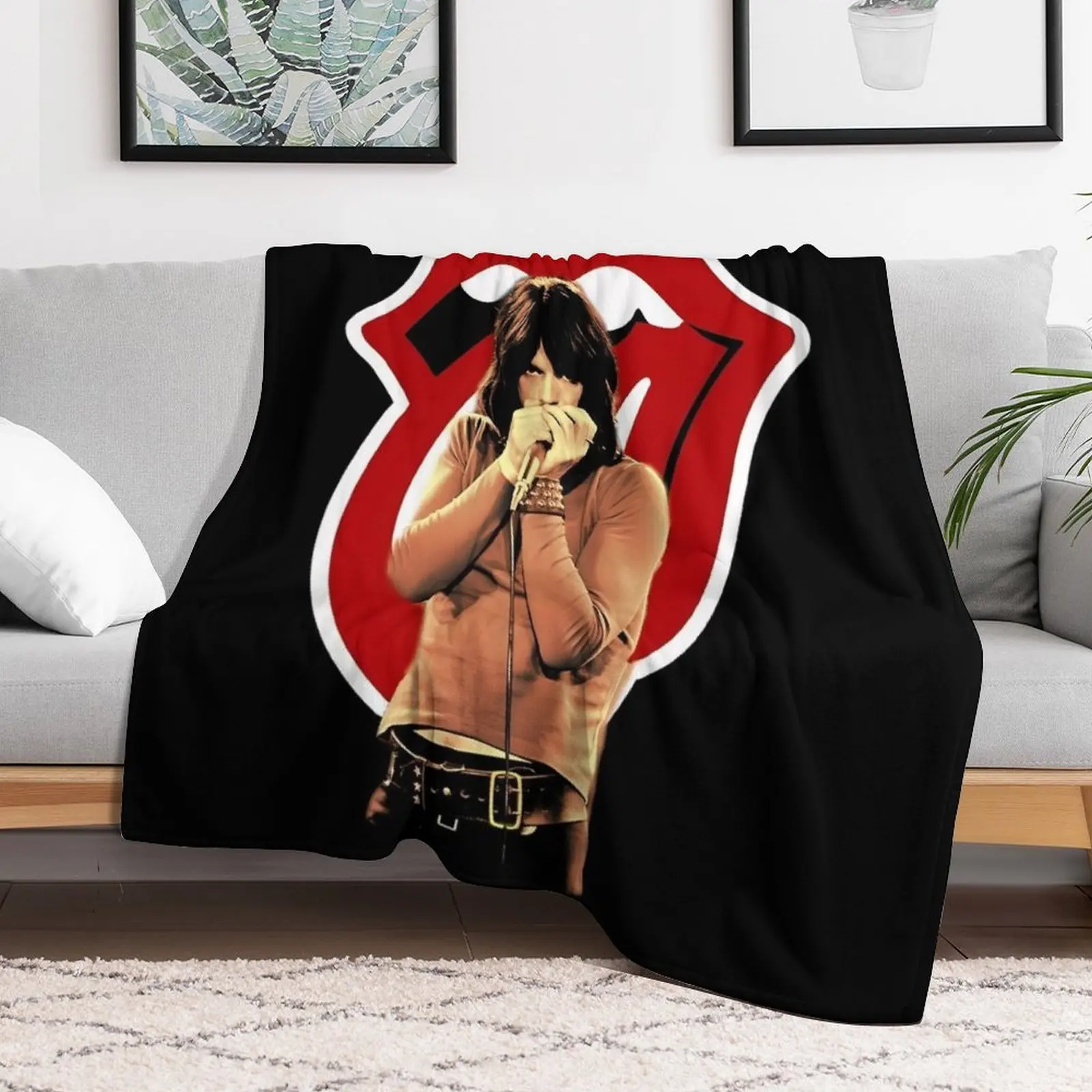 two <<Mick Jagger Mick Jagger Jagger, Throw Blanket Hair Blankets